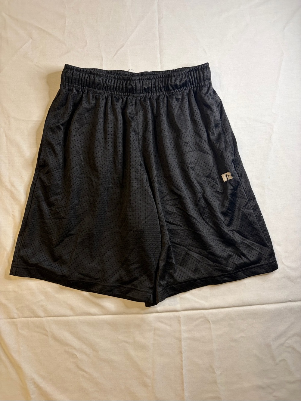 Russell Athletic Black Mesh Performance Shorts
